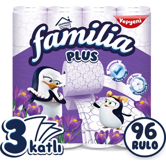 Familia Plus Parfümlü Tuvalet Kağıdı Jumbo Paket 96 Rulo