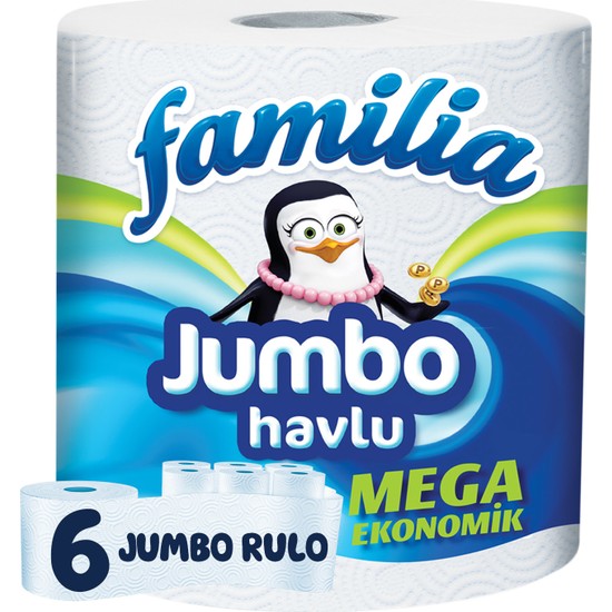 Familia Jumbo Havlu 6 Rulo