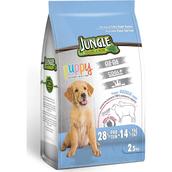 Jungle 2;5 Kg Yavru Kuzu Etli Köpek Maması