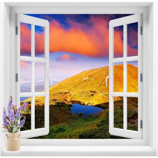 Dekoratifmarket Pencere Duvar Folyoları 120x120 cm Dağ Fiyatı Dekoratifmarket Pencere Duvar Folyoları 120x120 cm Dağ Fiyatı