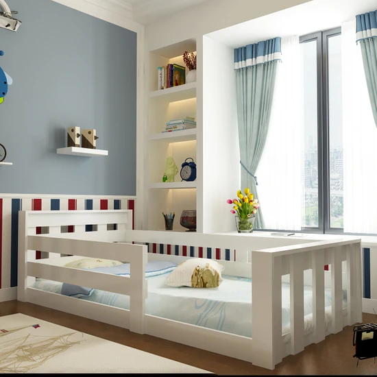Evbingo İdeal Montessori Karyola Beyaz U6 - 90 x 190 Yatak Uyumlu - Genç - Çocuk Karyolası