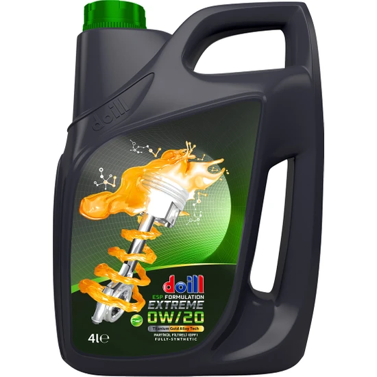 Doill EXTREME 0W-20 API SN/CF ACEA C3 4 Litre Tam Sentetik Motor Yağı (ÜRETİM YILI: 2024)