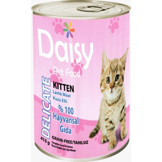Daisy Tahılsız Kuzu Etli Konserve Yavru Kedi Maması 415 gr Fiyatı