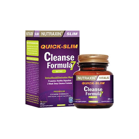 Nutraxin Quick Slim Cleanse Formula 7 Detox 14 Tablet