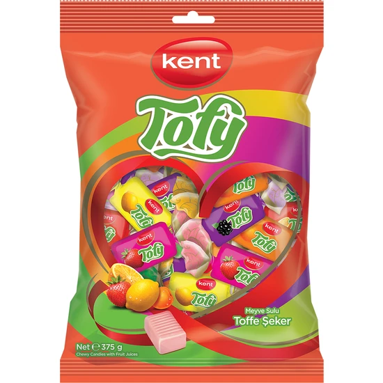 Kent Tofy Meyveli 375 gr Şeker