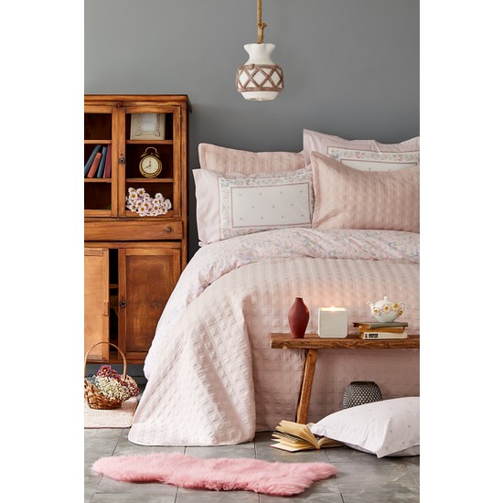 Karaca Home Heras Pudra Nevresim Ve Yatak Ortusu Seti Fiyati