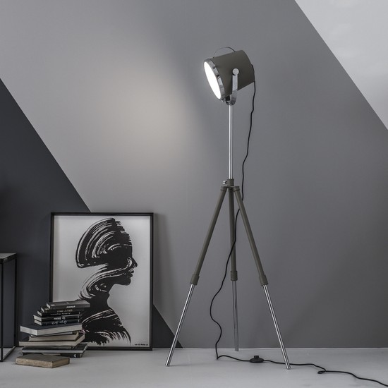 Enza Home APERTURE Modern Tasarım Ayarlanabilir Başlıklı Metal Lambader  (Antrasit Rengi) - En Ucuz Fiyatı ve Özellikleri - OnuAl
