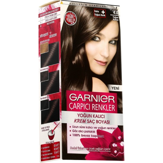 Garnier Çarpıcı Renkler 4/0 Yoğun Kahve Kızıl Saç Boyası Fiyatı