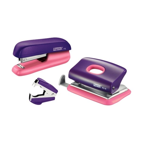 Rapid 5000372 Zımba & Delgeç Set Mini F5, Mor/Pembe Fiyatları