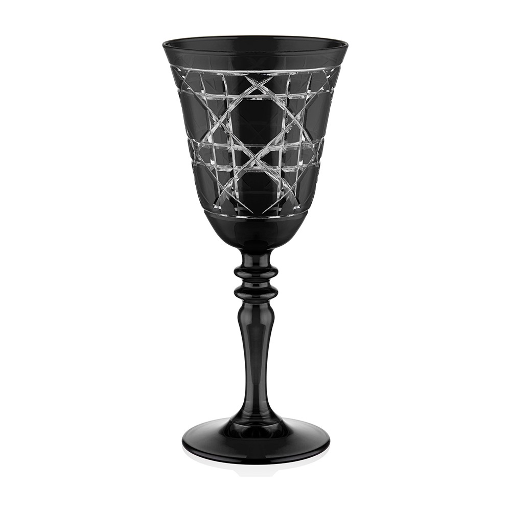 Chiara Alessi Gloria Siyah Cam Kadeh 270 Ml