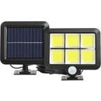 HUBSTEİN 120 Cob LED Solar Panel Güneş Enerjili 3 Mod Duvar Lambası Bahçe
