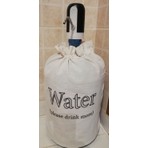 Vegüba Krem Büzgülü Water Baskılı Damacana Kılıfı