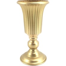 Vonluxe Küçük Tomurcuk Vazo Vintage Dekoratif Metal Çiçek Vazo Kapalı Bitki Pot Dekor Altın
