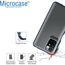 Microcase Xiaomi Redmi 10 Luna Serisi Köşe Korumalı Sert Rubber Kılıf - Mavi