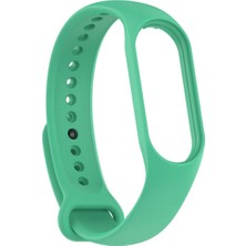 TahTicMer Xiaomi Mi Band 4 Uyumlu Kordon Kayış Yumuşak Silikon Akıllı Bileklik Spor Kordon Su Yeşili