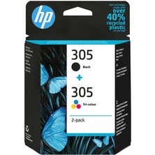 Poyraz Toner Hp 305-6ZD17AE Siyah ve Renkli Orjinal Mürekkep Kartuş Seti