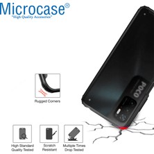 Microcase Xiaomi Poco M3 Pro Luna Serisi Köşe Korumalı Sert Rubber Kılıf - Siyah