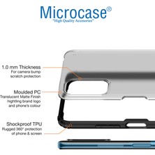 Microcase Xiaomi Poco M3 Pro Luna Serisi Köşe Korumalı Sert Rubber Kılıf - Siyah