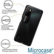 Microcase Xiaomi Poco M3 Pro Luna Serisi Köşe Korumalı Sert Rubber Kılıf - Siyah