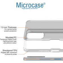 Microcase Xiaomi Poco M3 Pro Luna Serisi Köşe Korumalı Sert Rubber Kılıf - Şeffaf