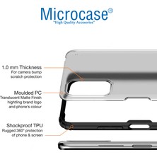 Microcase Xiaomi Redmi Note 10 5g Luna Serisi Köşe Korumalı Sert Rubber Kılıf - Siyah