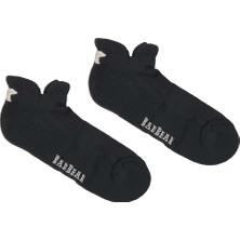 Bad Bear Bear Ankle Siyah Logo Baskılı Unisex Çorap