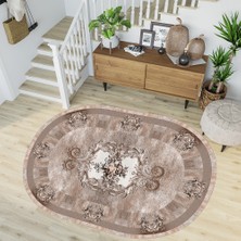 Rovigo Home Dijital Baskı Yıkanabilir Kaymaz Taban Oval Salon Halısı RVG7191_HK070