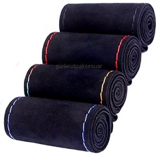 Gürler Oto Kılıf ve Aksesuar Opel Combo Dikmeli Direksiyon Kılıfı Alkantara Kırmızı Ipli