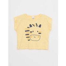 LC Waikiki Bisiklet Yaka Kısa Kol Baskılı Pamuklu Erkek Bebek Pijama Takımı