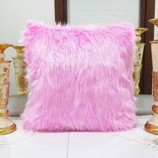 Körfez Kırlent Peluş Kırlent Kılıfı Pembe 43 x 43 Cm