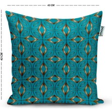 Sakallı Home Sakallı 3D Digital Baskılı Otantik Desenli Kırlent Kılıfı