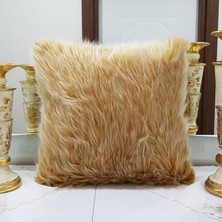 Körfez Kırlent Peluş Kırlent Kılıfı Kahve 43 x 43 Cm