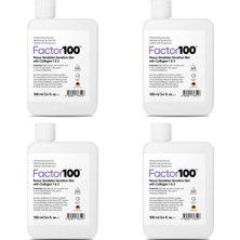 FACTOR100 SPF50+ Yüksek Korumalı Güneşten Koruyucu Krem 100 ml x 4 Adet