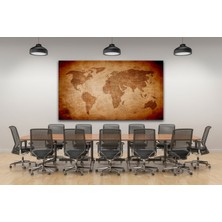 Bestablo Dünya Haritası Kanvas Tablo