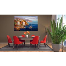 Bestablo Yağlı Boya Görünümlü Manzara Kanvas Tablo