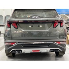 Mavi Tuning Hyundai Tucson Ön Arka Tampon Koruması Difüzör 2021+