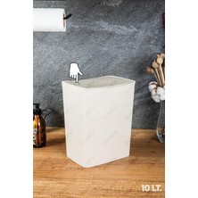 Doreline Lilac Touch Çöp Kutusu 10 Lt Latte