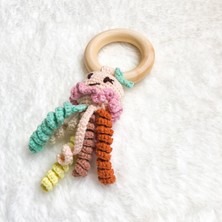 Lismo Kids Amigurumi Ahtapot Organik Oyuncak Ahşap Diş Kaşıyıcısı