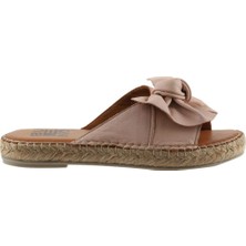Bueno Shoes Pembe Deri Kadın Düz Terlik