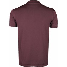 CO Cewo Tricot Basic Koyu Orkide Polo Triko Tişört