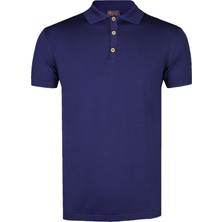 CO Cewo Tricot Basic Lacivert Polo Triko Tişört