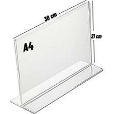 Promomax A4 T Tipi Yatay Pleklsi Föylük 20 Adet  Broşürlük  Etiketlik