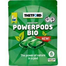 Thetford Aqua Kem Powerpods Bio Green ,tek Kullanımlık Karavan Katı Atık Parçalayıcı