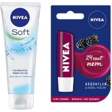 Nivea Krem 75 ml +Nivea Lip Care Böğürtlen 5.5ml
