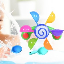 Dönen Yel Değirmeni Bathtime Fun Baby Duş Yel Değirmeni Oyuncak Yürümeye Başlayan Çocuklar Yel Değirmeni ve Kaşık