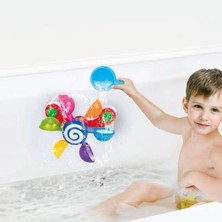 Dönen Yel Değirmeni Bathtime Fun Baby Duş Yel Değirmeni Oyuncak Yürümeye Başlayan Çocuklar Yel Değirmeni ve Kaşık