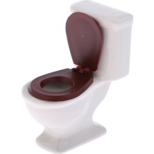 3x Beyaz Renkli Banyo Seti Mobilya Bebek Evi Minyatür 1/12 Ölçekli Oyuncak