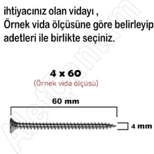 Alet Çantam  Sunta Vidası Ahşap Yıldız Ağaç Vida 3X16 - 100 Adet