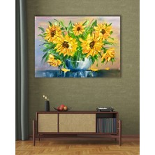 Bestablo Sarı Çiçekler Kanvas Tablo