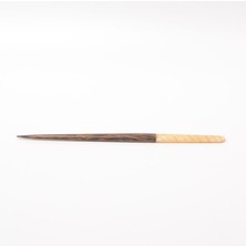 Tedz Collection Çizgili Kemik Ahşap Topuz Çubuğu